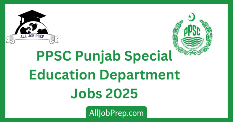 PPSC Special Education Dept Jobs Ad